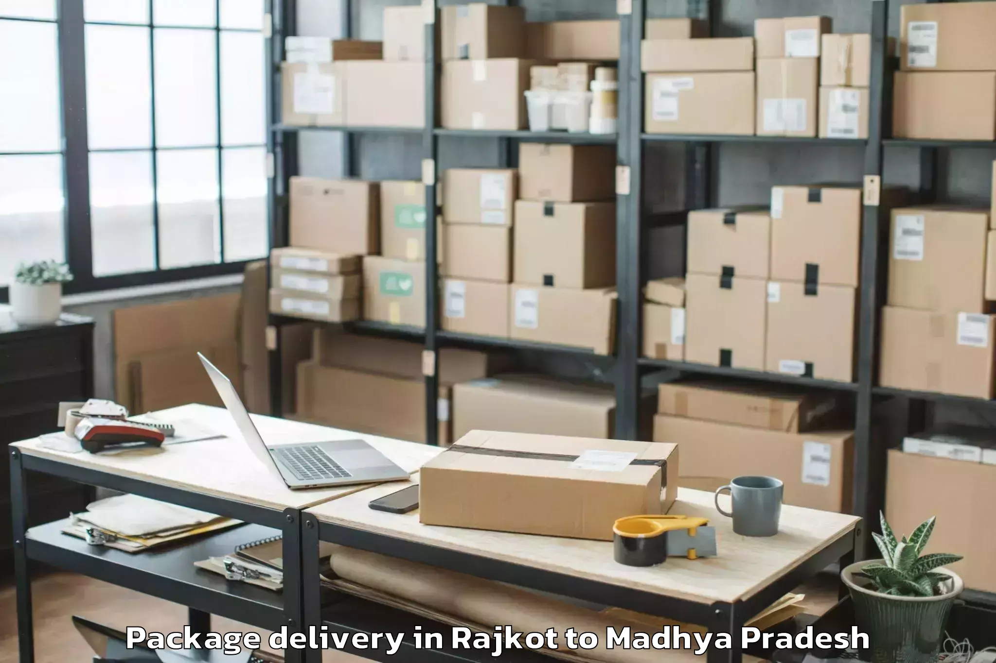 Leading Rajkot to Manawar Package Delivery Provider